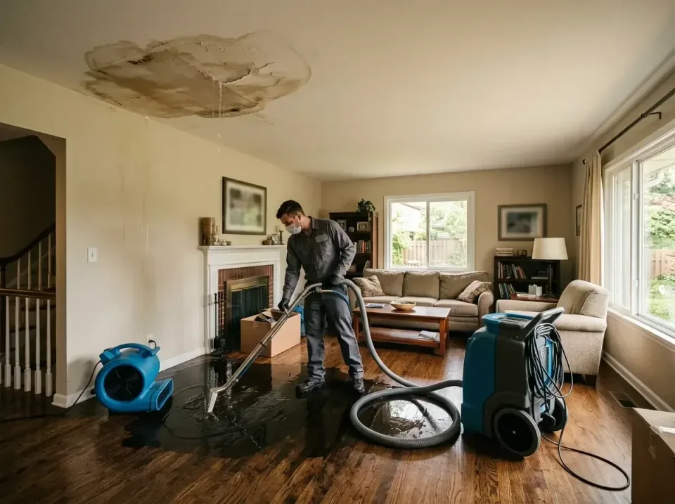 attic-pipe-burst-ceiling-drip-008 — frequently asked questions, Water Damage Restoration & Carpet Care in Gaithersburg, MD